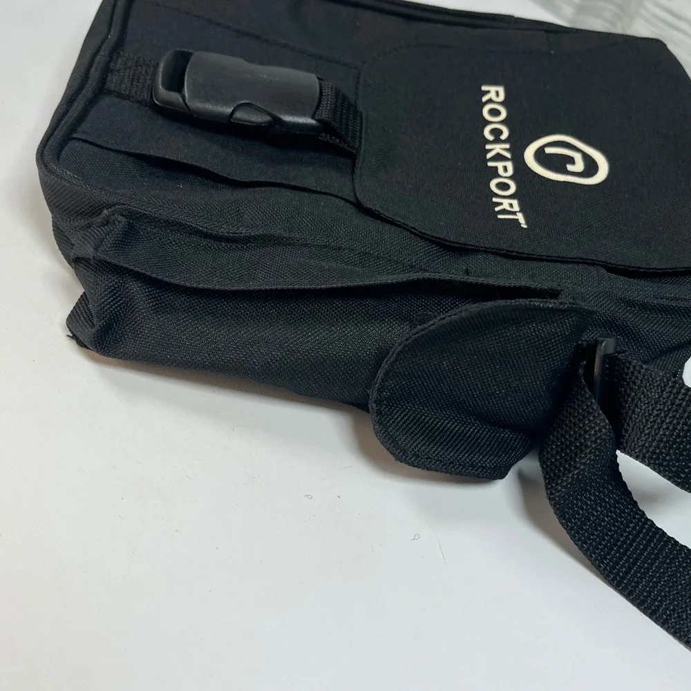 Rockport Crossbody Bag Black Small Canvas Utility Messenger